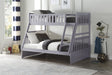 Orion Gray Twin/Full Bunk Bed | B2063 - Gate Furniture