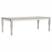 Orsina Silver Mirrored Extendable Dining Set - Gate Furniture