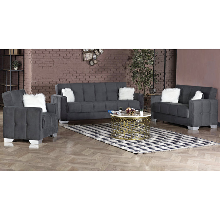 Ottawa 35 in. Convertible Sleeper Chair in Gray with Storage - CH-OTTAWA-GRAY - In Stock Furniture