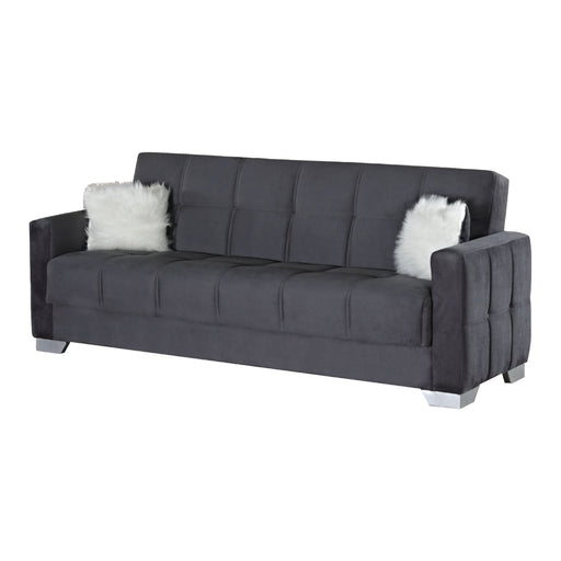 Ottawa 90 in. Convertible Sleeper Sofa in Gray with Storage - SB-OTTAWA-GRAY - In Stock Furniture