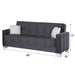 Ottawa 90 in. Convertible Sleeper Sofa in Gray with Storage - SB-OTTAWA-GRAY - In Stock Furniture