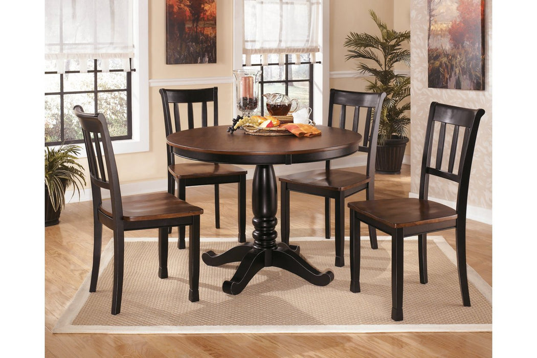 Owingsville Black/Brown Dining Chair (Set of 2) - D580-02 - Gate Furniture