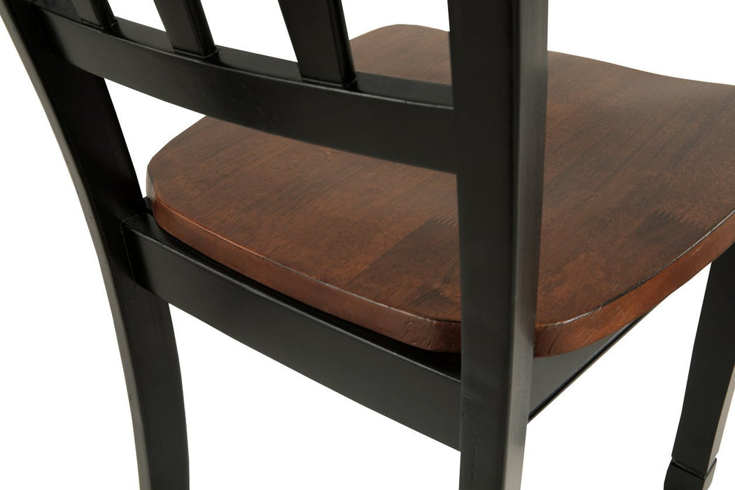 Owingsville Black/Brown Dining Chair (Set of 2) - D580-02 - Gate Furniture