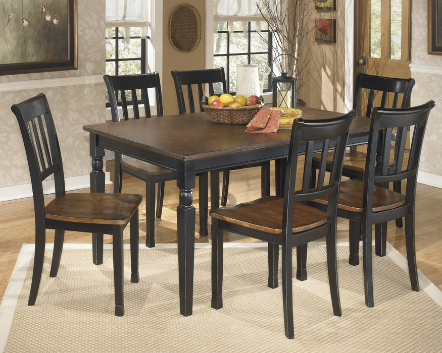 Owingsville Black-Brown Dining Room Set - Gate Furniture