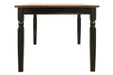 Owingsville Black/Brown Dining Table - D580-25 - Gate Furniture