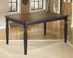 Owingsville Black/Brown Dining Table - D580-25 - Gate Furniture