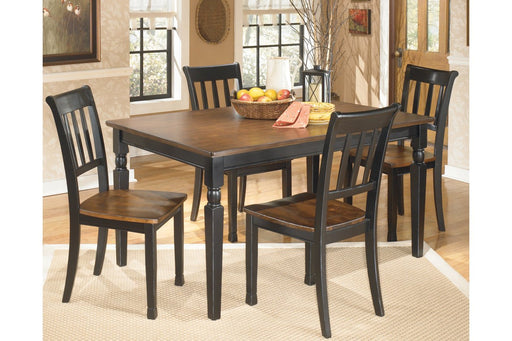 Owingsville Black/Brown Dining Table - D580-25 - Gate Furniture