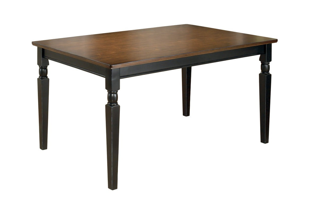 Owingsville Black/Brown Dining Table - D580-25 - Gate Furniture