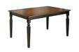 Owingsville Black/Brown Dining Table - D580-25 - Gate Furniture