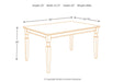 Owingsville Black/Brown Dining Table - D580-25 - Gate Furniture