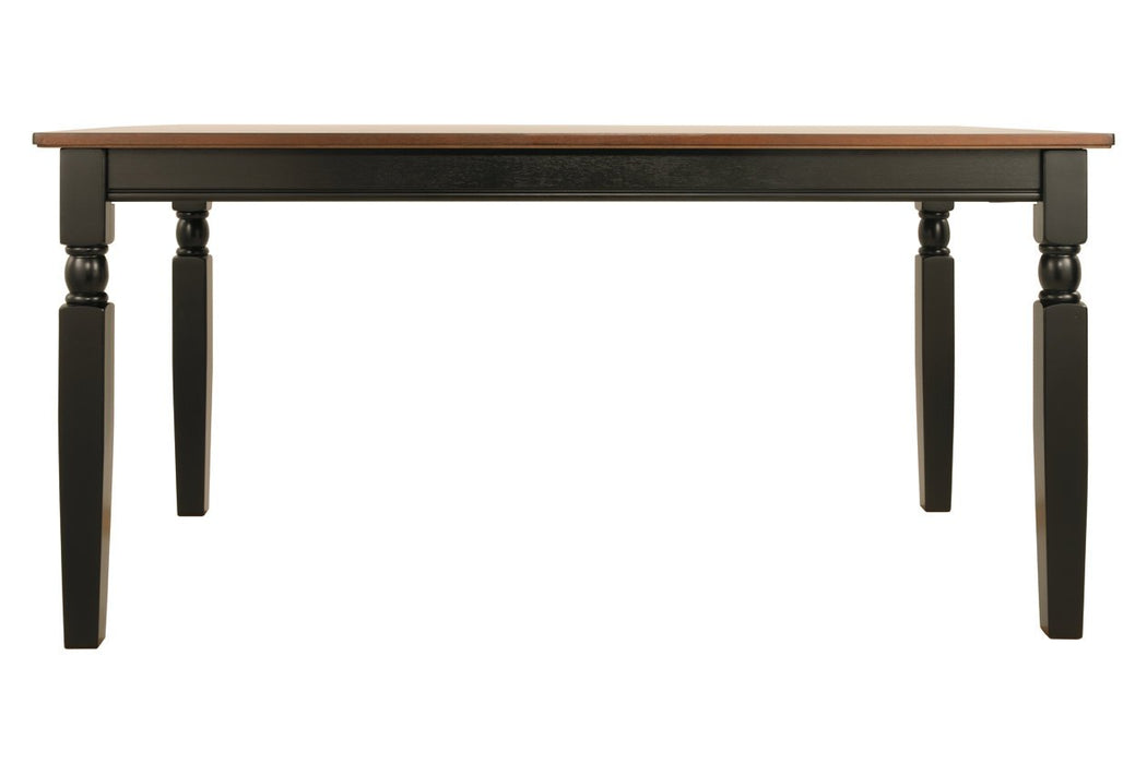 Owingsville Black/Brown Dining Table - D580-25 - Gate Furniture