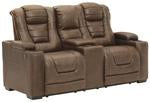 Owner's Box Thyme Power Reclining Loveseat with Console - 2450518 - Gate Furniture