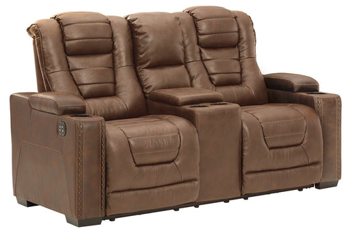 Owner's Box Thyme Power Reclining Loveseat with Console - 2450518 - Gate Furniture