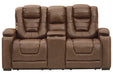 Owner's Box Thyme Power Reclining Loveseat with Console - 2450518 - Gate Furniture