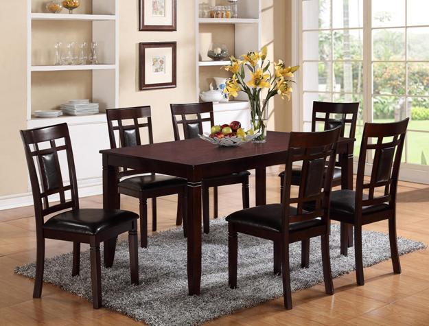 Paige Brown 7-Piece Dining Set - 2325SET - Gate Furniture