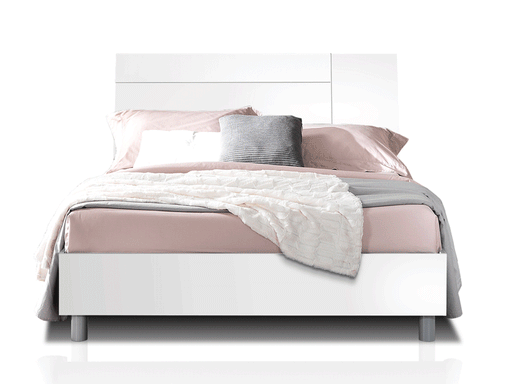 Panarea White Bed Queen - In Stock Furniture
