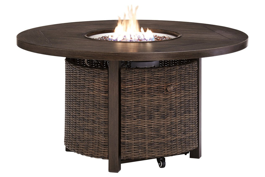 Paradise Trail Medium Brown Fire Pit Table - P750-776 - Gate Furniture