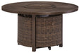 Paradise Trail Medium Brown Fire Pit Table - P750-776 - Gate Furniture