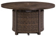 Paradise Trail Medium Brown Fire Pit Table - P750-776 - Gate Furniture