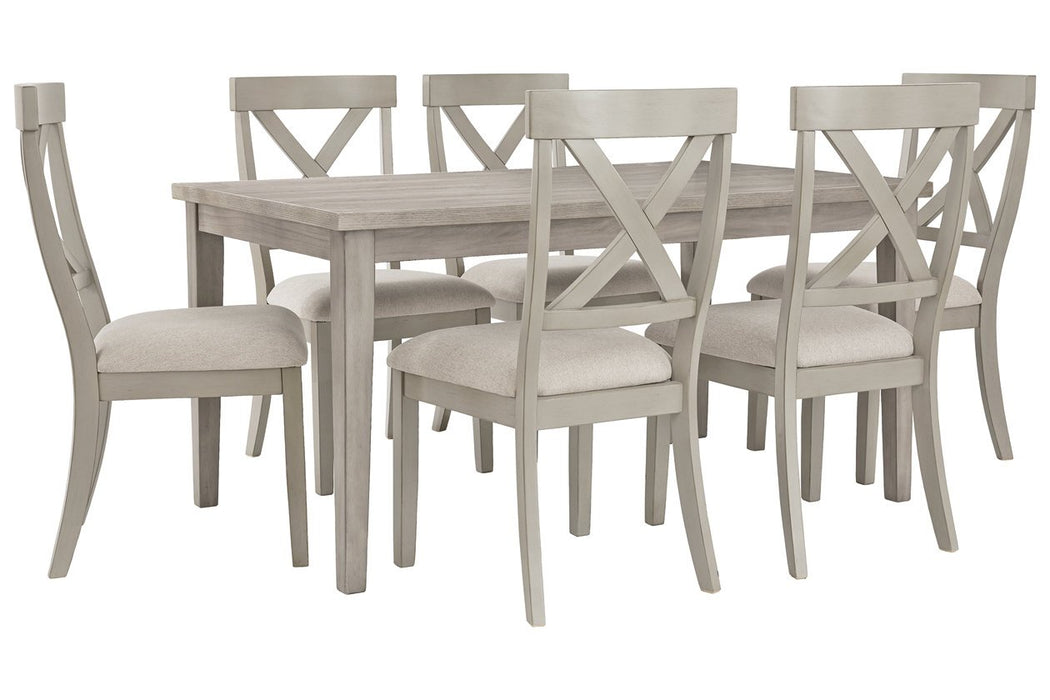 Parellen Gray Dining Table - D291-25 - Gate Furniture