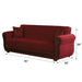 Parkave 91 in. Convertible Sleeper Sofa in Red with Storage - SB-PARKAVE - In Stock Furniture