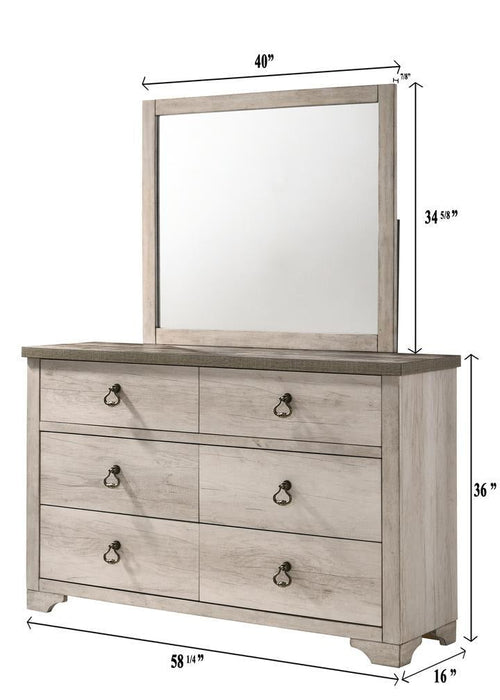 Patterson Driftwood Gray Dresser - B3050-1 - Gate Furniture