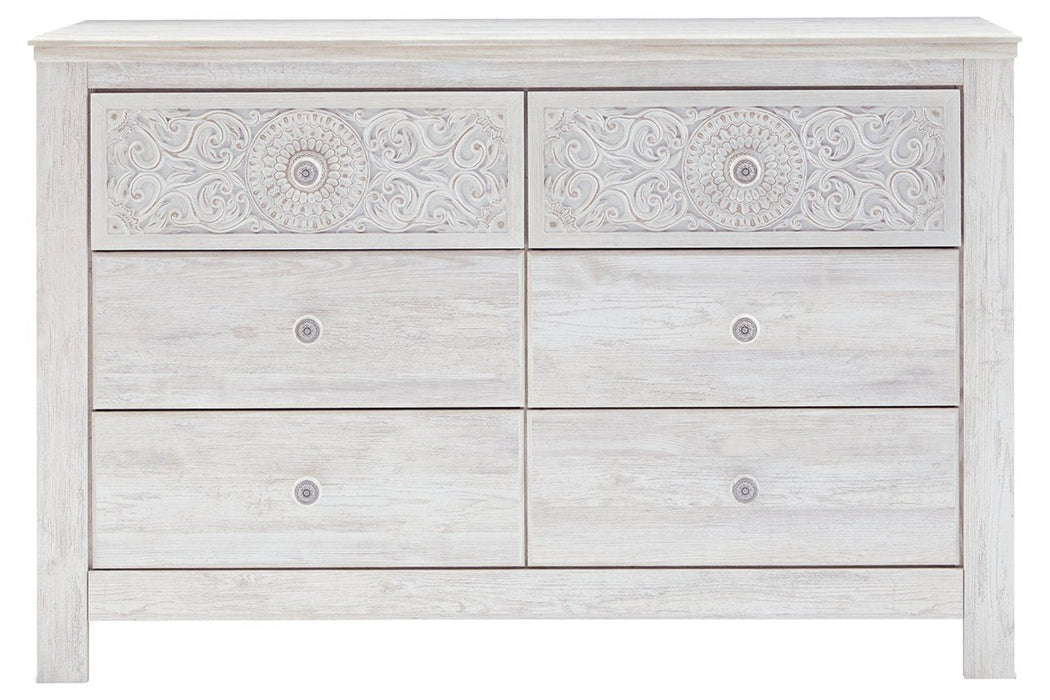 Paxberry Whitewash Dresser - B181-31 - Gate Furniture