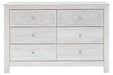 Paxberry Whitewash Dresser - B181-31 - Gate Furniture