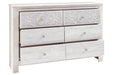 Paxberry Whitewash Dresser - B181-31 - Gate Furniture