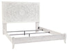 Paxberry Whitewash King Panel Bed - Gate Furniture