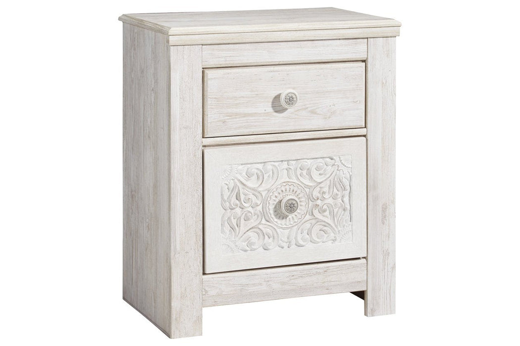 Paxberry Whitewash Nightstand - B181-92 - Gate Furniture