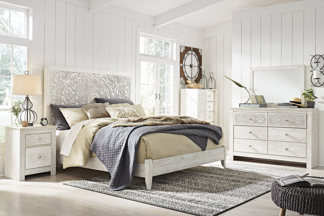 Paxberry Whitewash Panel Bedroom Set - Gate Furniture