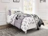 Paxberry Whitewash Twin Panel Bed - Gate Furniture