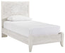 Paxberry Whitewash Twin Panel Bed - Gate Furniture