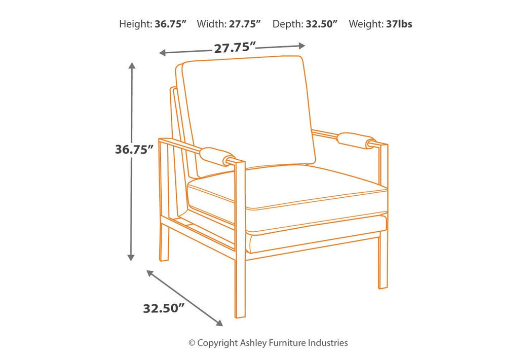 Peacemaker Brown Accent Chair - A3000029 - Gate Furniture