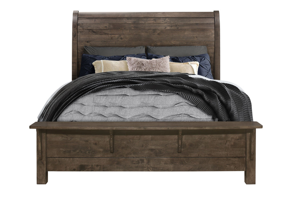 Peter Grey Oak Queen Bed Group - PETER-GREY OAK-QBG - Gate Furniture