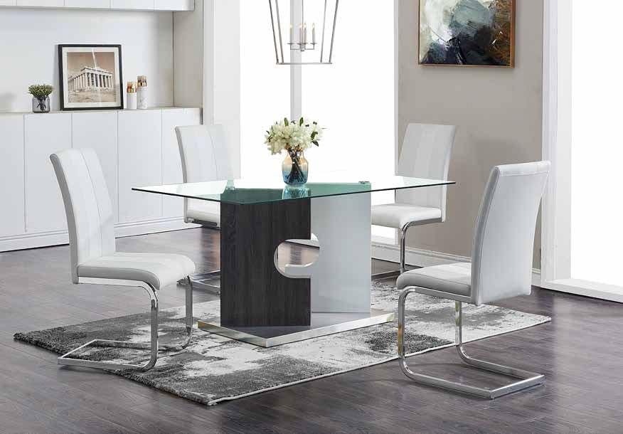 Pinellas White Dining Room Set - Gate Furniture