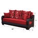 Pittsburgh 86 in. Convertible Sleeper Sofa in Red with Storage - SB-PITTSBURGH-RED - In Stock Furniture