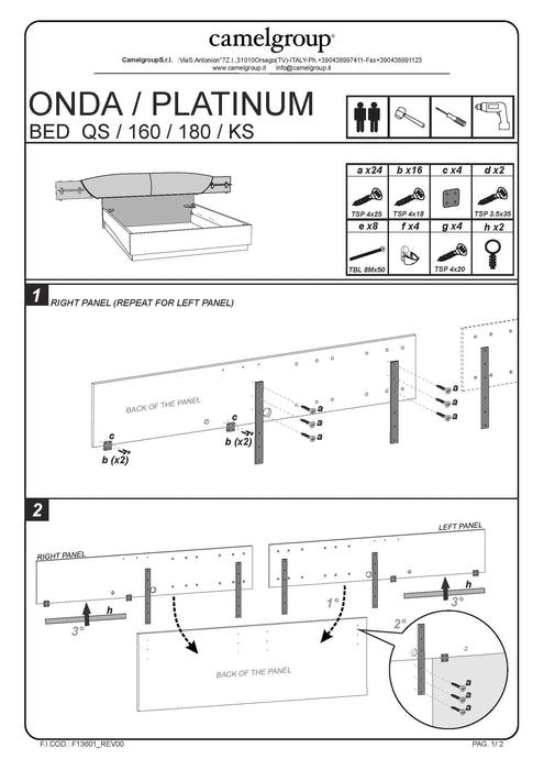 Platinum Drop Bed Silver Birch Queen - In Stock Furniture