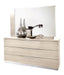 Platinum Legno Double Dresser/Single Dresser/Mirror Ivory Set - In Stock Furniture