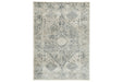 Precia Gray/Cream 5'3" x 7'3" Rug - R404132 - Gate Furniture