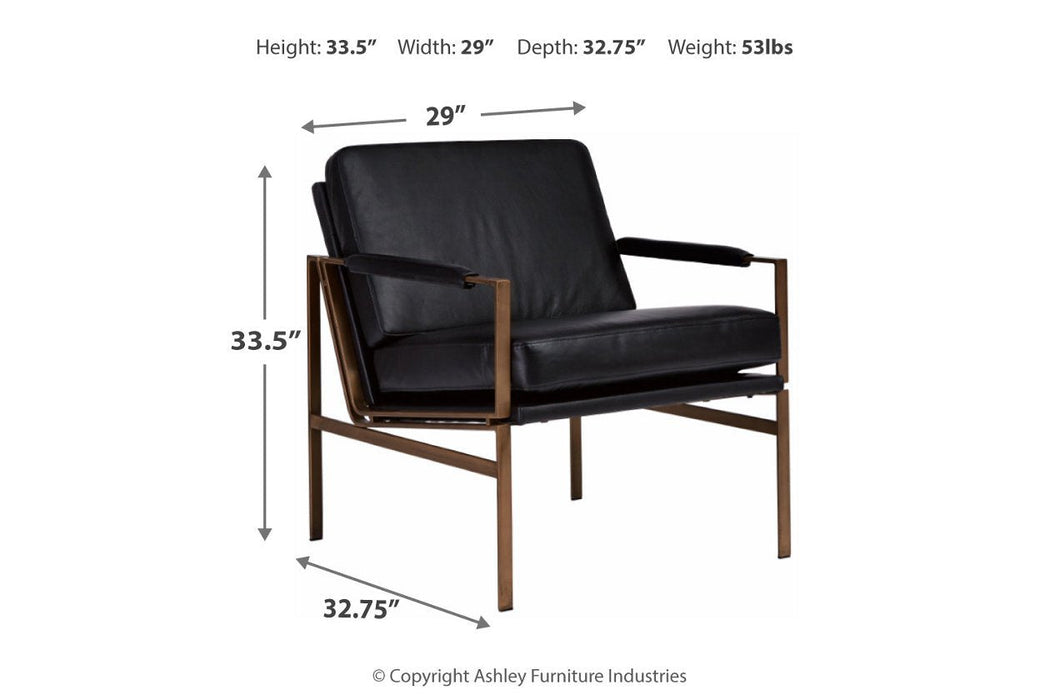 Puckman Black Accent Chair - A3000192 - Gate Furniture