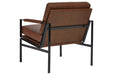 Puckman Brown/Silver Finish Accent Chair - A3000193 - Gate Furniture