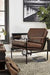 Puckman Brown/Silver Finish Accent Chair - A3000193 - Gate Furniture