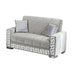 Queens 60 in. Convertible Sleeper Loveseat in Gray with Storage - LS-QUEENS-2022 - In Stock Furniture