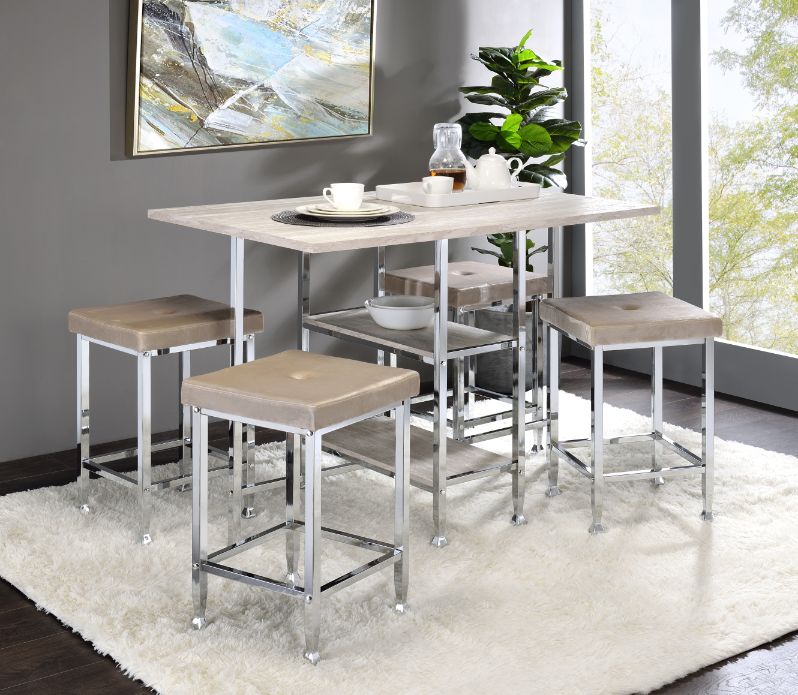 Raine Counter Height Table - 74005 - In Stock Furniture