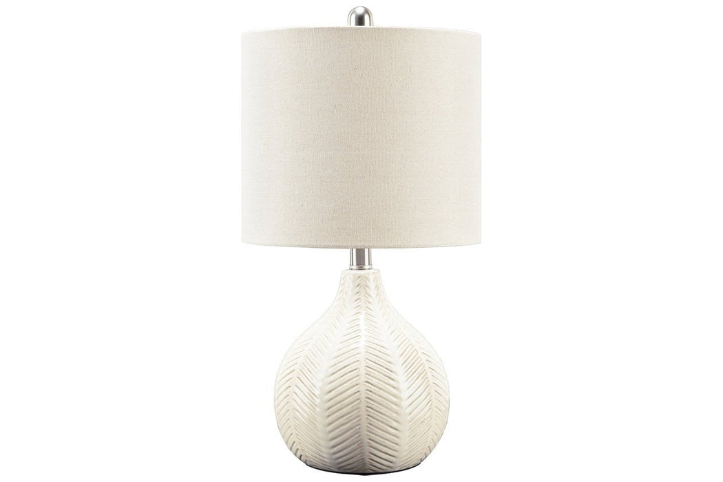 Rainermen Off White Table Lamp - L180024 - Gate Furniture