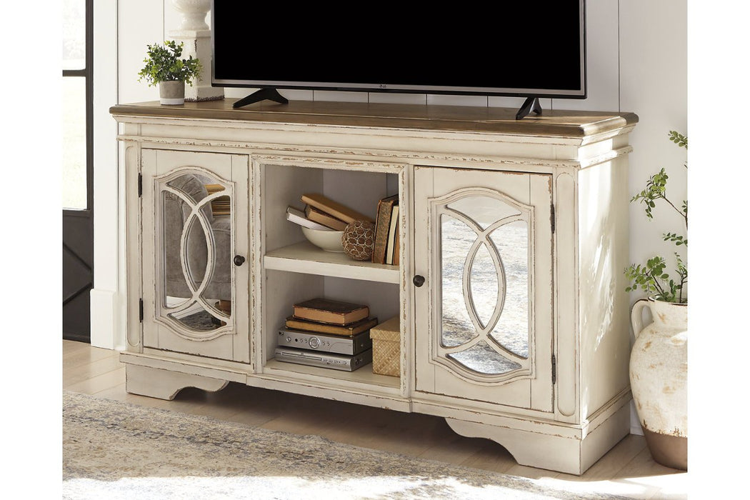 Realyn Chipped White 62" TV Stand - W743-48 - Gate Furniture