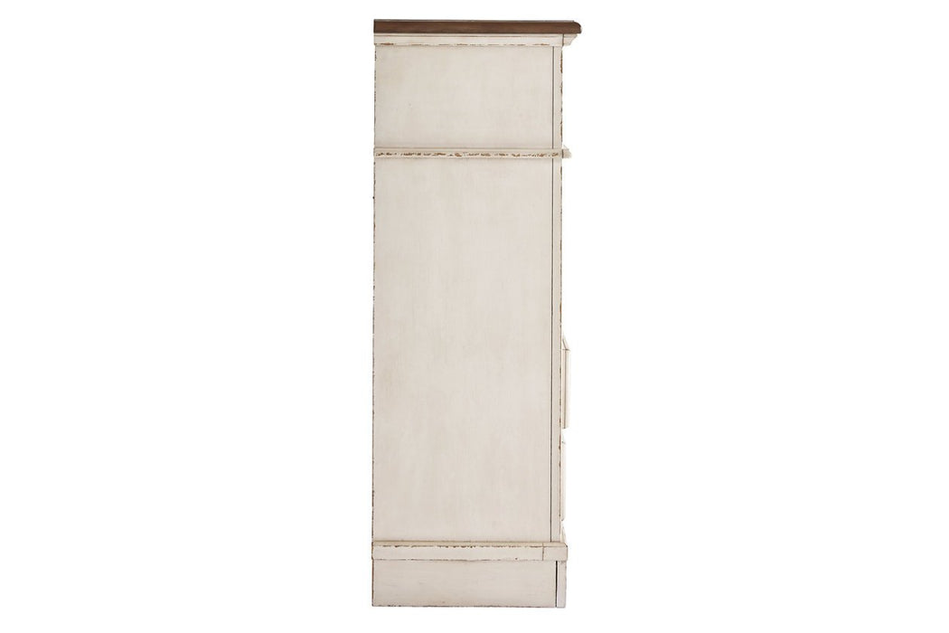 Realyn Chipped White Chest of Drawers - B743-45 - Gate Furniture