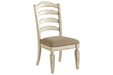 Realyn Chipped White Dining Chair (Set of 2) - D743-01 - Gate Furniture